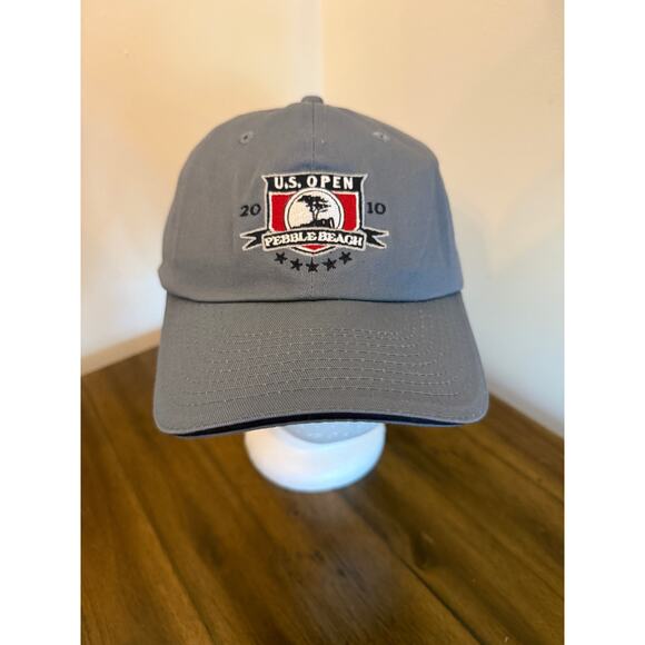 US Open Pebble Beach 2010 USGA Member Gray Cotton One Size Hat Cap - Picture 1 of 5